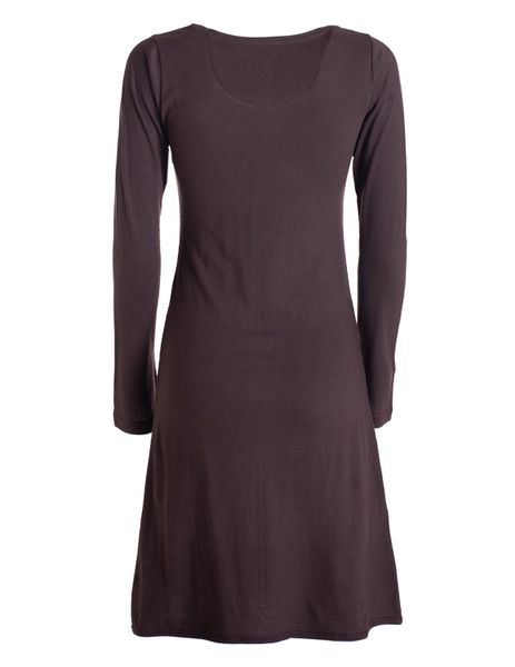 Vishes Tunikakleid Damen Langarm-Shirtkleid Tunika-Kleid Baumwollkleid günstig online kaufen