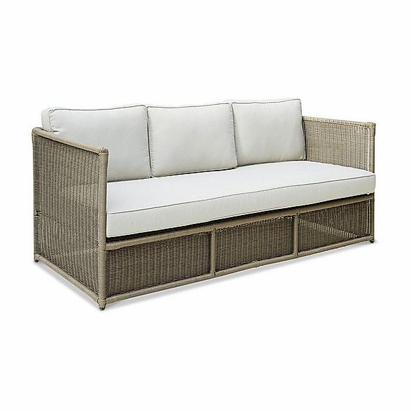 Mirabeau Sofa charmantes Gartensofa Lesmont aus Polyrattan & Aluminiumgeste günstig online kaufen
