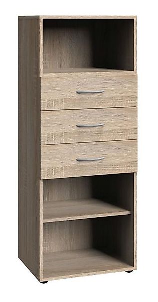 Regal Breite ca. 50 cm inkl. 3 Schubladen MULTIRAUMKONZEPT von Wimex / Eich günstig online kaufen
