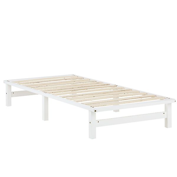 Homestyle4u Holzbett 90/100/140x200 Palettenbett Massivholzbett Futonbett günstig online kaufen