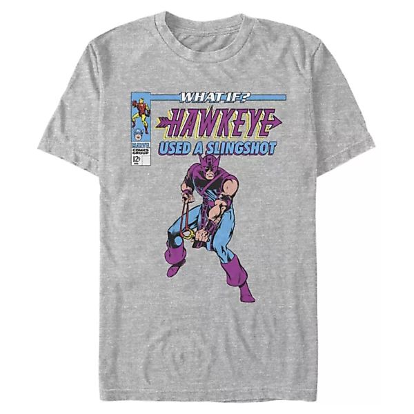 Marvel - Avengers - Hawkeye Wi Hawkey Used A Slingshot - Männer T-Shirt günstig online kaufen