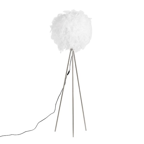 Qazqa Stehlampe Feather, ohne Leuchtmittel, E27, günstig online kaufen