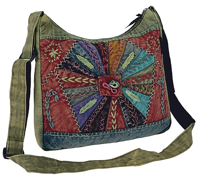 Guru-Shop Schultertasche Schultertasche, Patchwork Hippie Tasche, günstig online kaufen