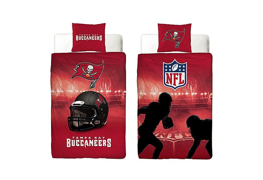 BERONAGE Wendebettwäsche NFL American Football Bettwäsche Tampa Bay Buccane günstig online kaufen