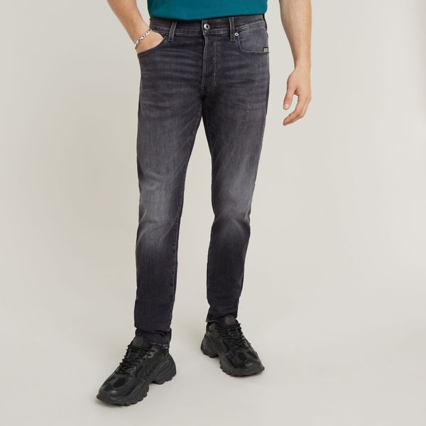 G-Star Herren Jeans 3301 SLIM Fit - Schwarz - Faded Black Magnet günstig online kaufen