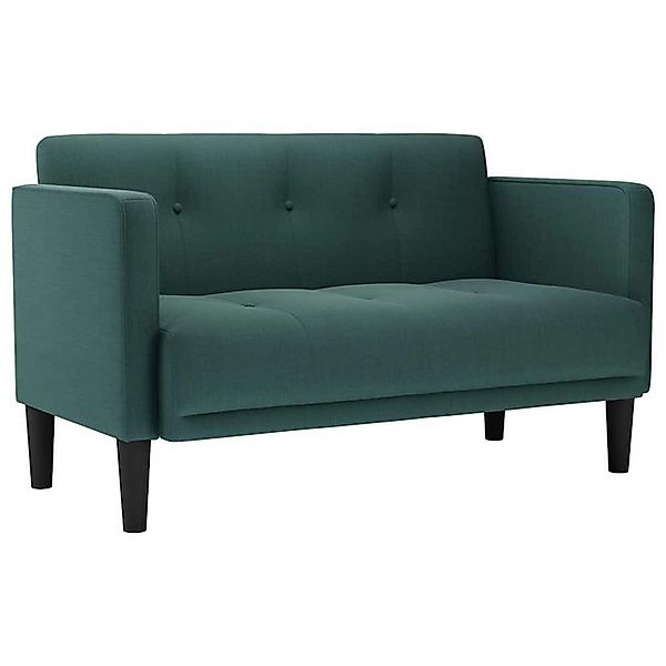 vidaXL Sofa Zweisitzer-Sofa Dunkelgrün 111 cm Stoff günstig online kaufen