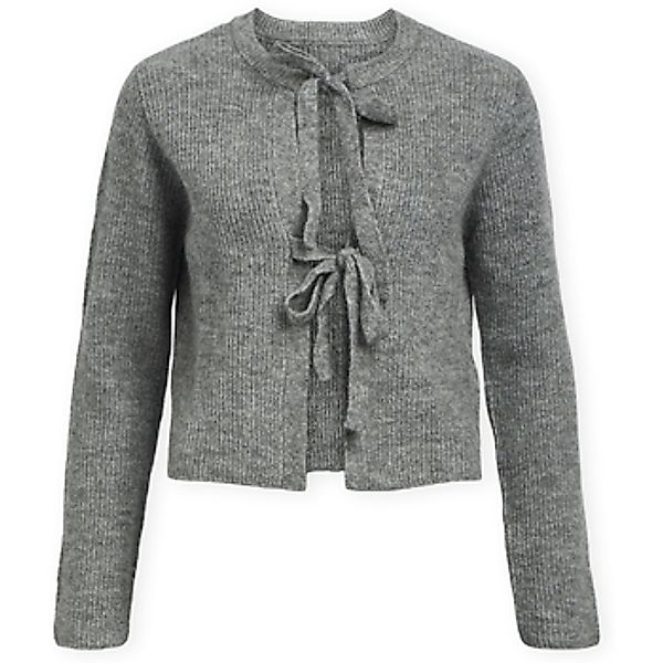 Object  Strickjacken Noos Parvi Cardigan - Medium Grey Melange günstig online kaufen