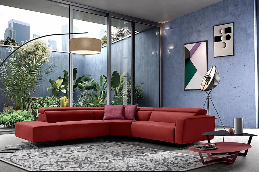 Egoitaliano Ecksofa "Stefanie-e, Designsofa der Extraklasse, bequem mit hoh günstig online kaufen