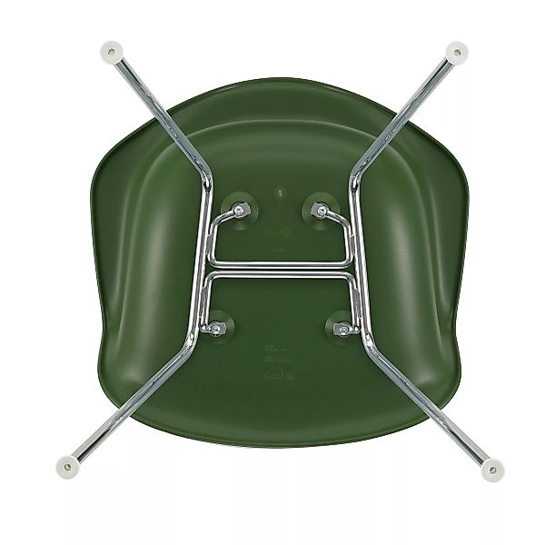 Vitra - Eames Plastic Armchair DAX verchromt - forest/Sitzschale Polypropyl günstig online kaufen