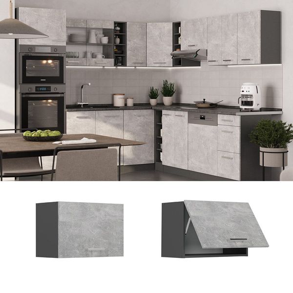 Vicco Hängeschrank R-Line, Beton/Anthrazit, 60 cm günstig online kaufen