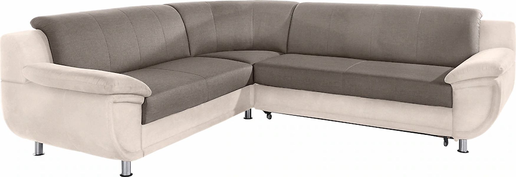 TRENDMANUFAKTUR Ecksofa »Rondo 3, zeitlos und modern, im Materialmix, L-For günstig online kaufen