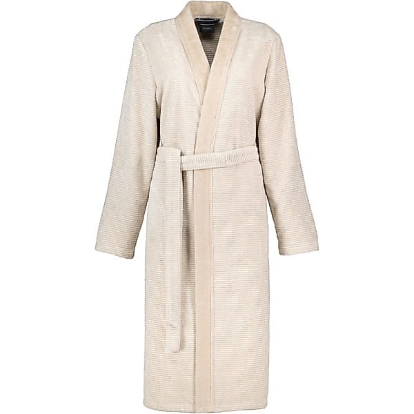 Cawö Damenbademantel, Langform, Baumwolle, Kimono-Kragen, Gürtel, günstig online kaufen