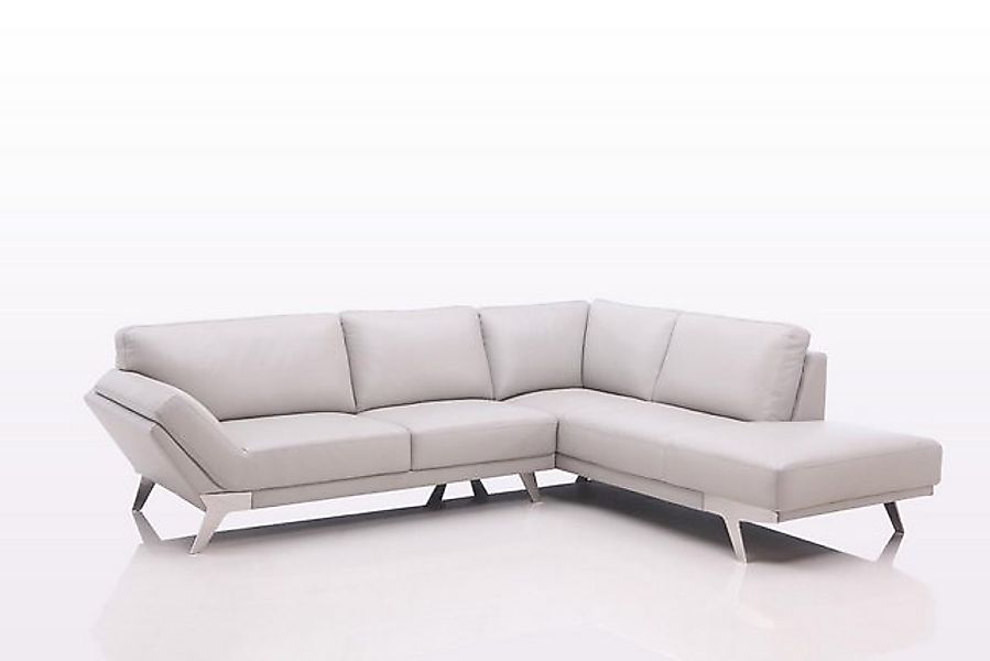 Salottini Ecksofa Traum Ecksofa Alba Leder Wohnlandschaft Eckcouch, 2 Teile günstig online kaufen