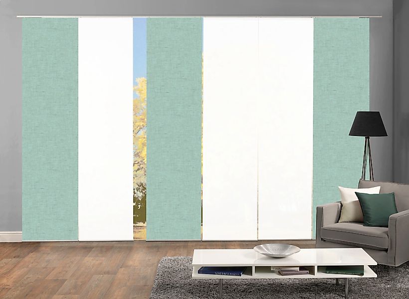 HOME WOHNIDEEN Schiebegardine "PIVE 6er SET" Paneelwagen 6 Stk. tlg. Schieb günstig online kaufen