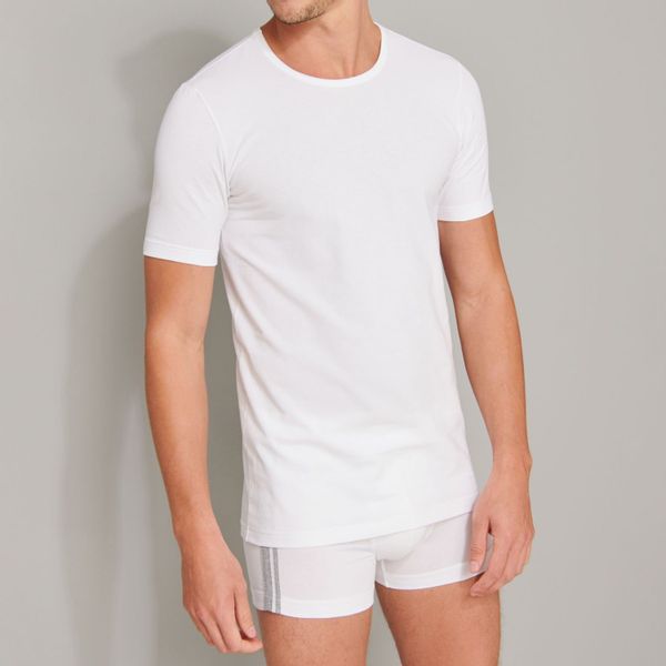 Schiesser T-Shirt 95/5 Organic Cotton (4-tlg) günstig online kaufen
