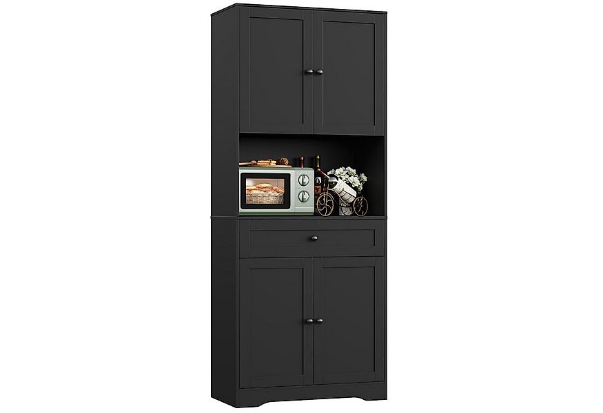 Homfa Küchenbuffet Küchenschrank Buffetschrank Vorratsschrank mit 4 Türen u günstig online kaufen