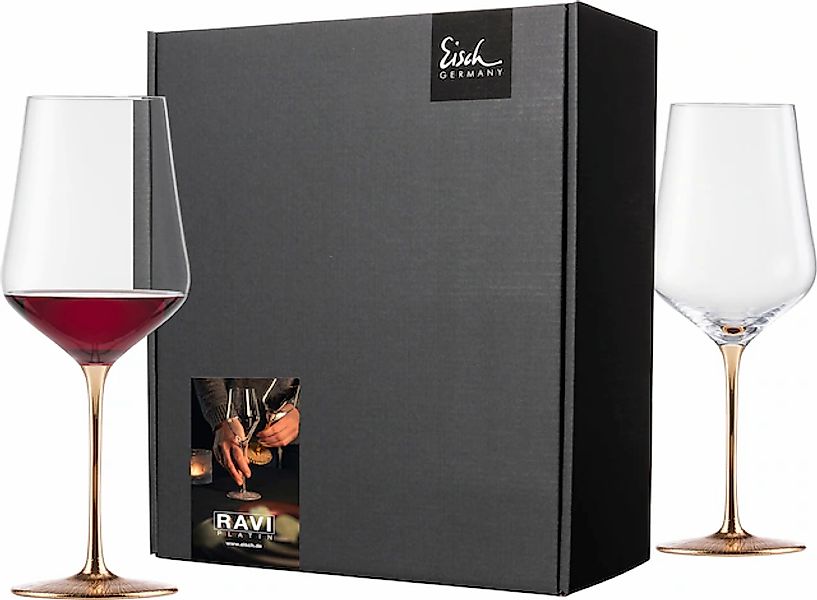 Eisch Germany Rotweinglas »RAVI GOLD, Made in Germany, 620 ml«, (Set, 2 tlg günstig online kaufen