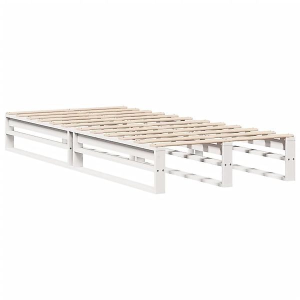 vidaXL Bett Massivholzbett ohne Matratze Weiß günstig online kaufen