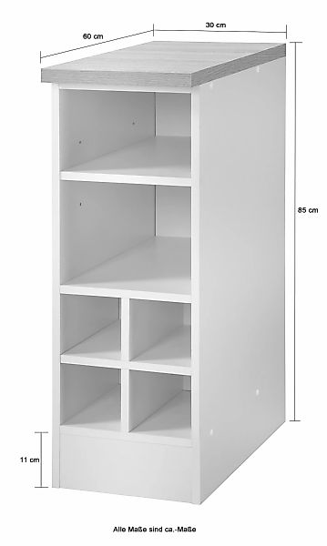 KOCHSTATION Unterschrank KS-Stockholm hochwertige MDF-Fronten günstig online kaufen