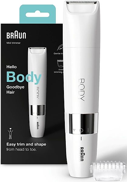 Braun Elektrokörperrasierer Mini Body-& Bikini-Trimmer BS1000, günstig online kaufen