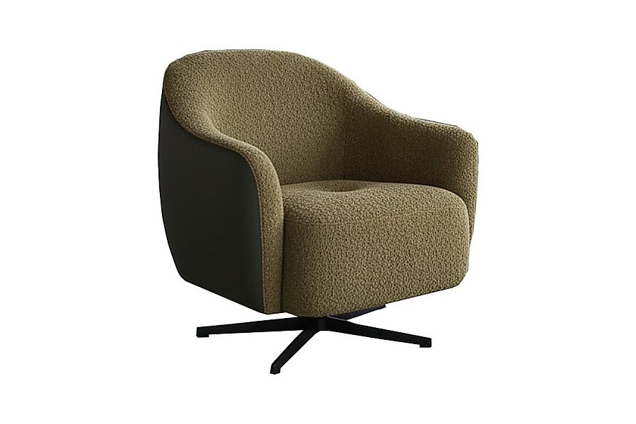 KAWOLA Drehsessel BRITTO Bequemer Bouclé Sessel – Drehbar, Bouclé vorn, Kun günstig online kaufen