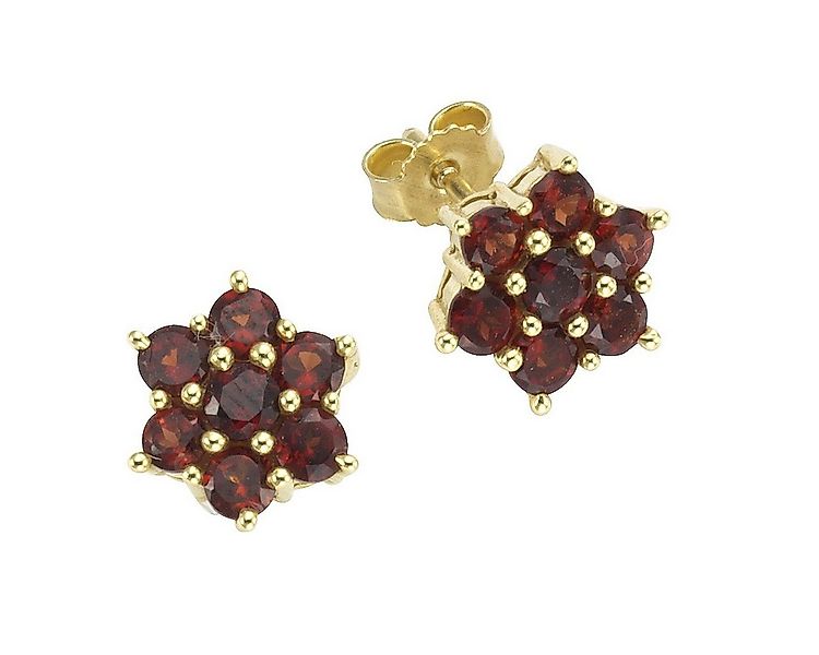 Vivance Paar Ohrstecker 333/- Gelbgold mit Granat günstig online kaufen