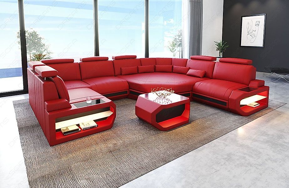 Sofa Dreams Wohnlandschaft Sofa Leder Asti günstig online kaufen