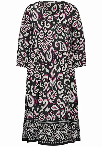Cecil A-Linien-Kleid TOS Printed Splitneck Dress günstig online kaufen