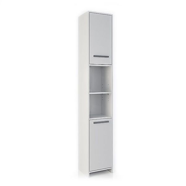 Vicco Badschrank Kiko Weiß 30 x 190 cm günstig online kaufen