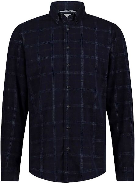 State Of Art Hemd Fine Corduroy Karos Navy - Größe XL günstig online kaufen