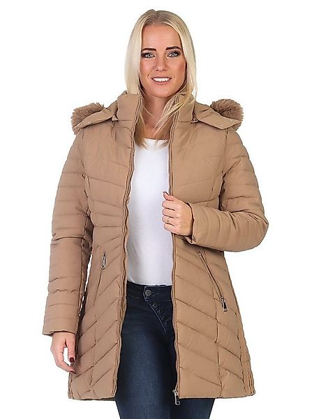 Aurela Damenmode Steppjacke Damen Outdoor Jacke mit Teddyfell - LH105 - mit günstig online kaufen