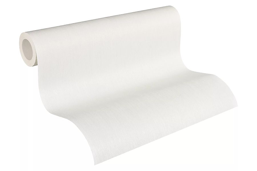 Bricoflor Uni Tapete Weiß Vlies Wandtapete mit Vinyl zum überstreichen für günstig online kaufen