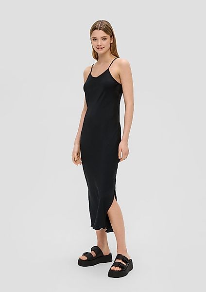 QS Midikleid Kleid Fließendes Satinkleid mit günstig online kaufen