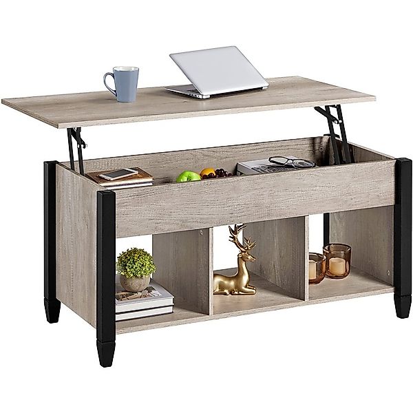 Yaheetech Couchtisch Höhenverstellbarer Sofatisch, Kaffeetisch mit günstig online kaufen