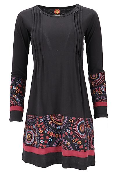 Guru-Shop Midikleid Baumwoll Minikleid Boho chic, günstig online kaufen