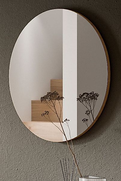 Inn.Furn Wandspiegel Borga (Garderobenspiegel mit Eiche Artisan, rund, Ø 70 günstig online kaufen