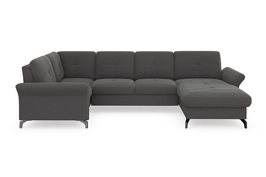 Home affaire Wohnlandschaft »Calando U-Form« wahlweise mit Bettfunktion, Be günstig online kaufen