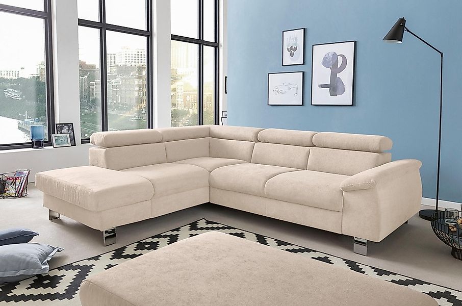 COTTA Polstergarnitur "Komaris L-Form", (Set), Set bestehend aus: Ecksofa m günstig online kaufen