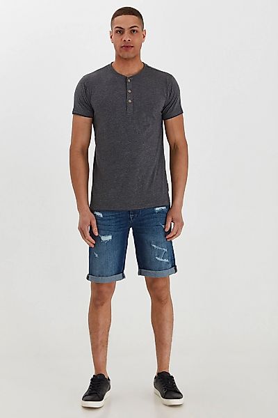 Indicode Layershirt IDTony Kurzarmshirt mit Knopfleiste günstig online kaufen