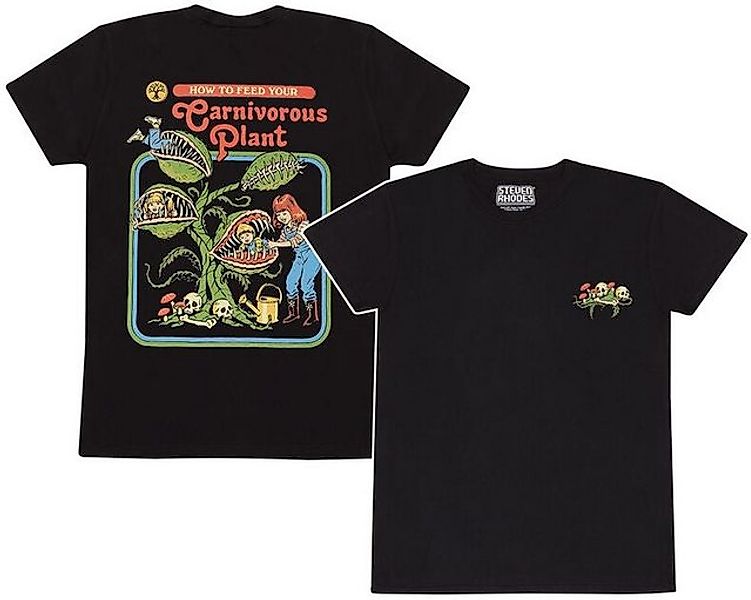 Steven Rhodes T-Shirt Carnivorous Plant Front&Back T-Shirt günstig online kaufen