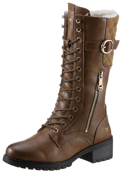 Mustang Shoes Winterstiefel mit goldfarbenen Akzenten günstig online kaufen