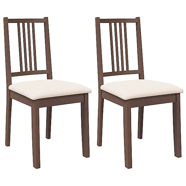 vidaXL Esszimmerstuhl Esszimmerstühle mit Kissen 2 günstig online kaufen