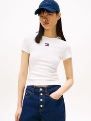 Tommy Jeans Kurzarmshirt TJW SLIM BADGE günstig online kaufen
