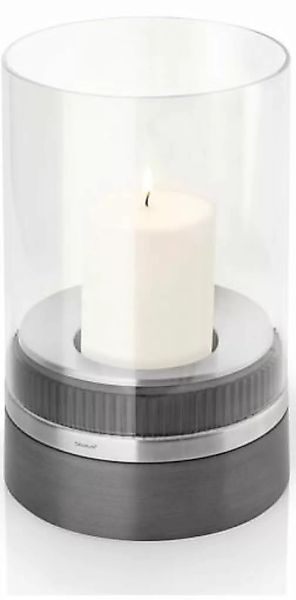Blomus Windlichter ohne Henkel PIEDRA Windlicht mit Kerze 23 cm (klar) günstig online kaufen
