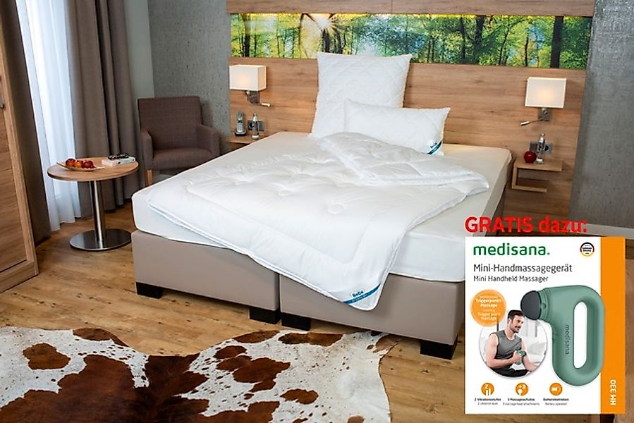 Beco Microfaserbettdecke »Bettdecke Royal Soft Duo, Bettdecken mit Handmass günstig online kaufen