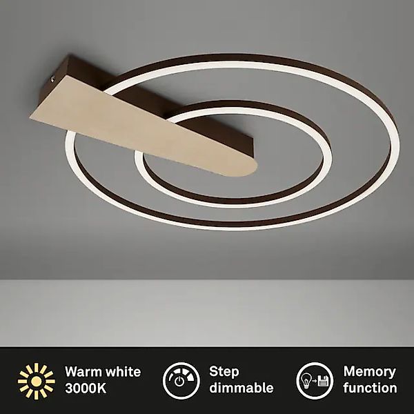 Briloner Leuchten Deckenleuchte »Deckenleuchte NICO DUO«, Deckenlampe dimmb günstig online kaufen
