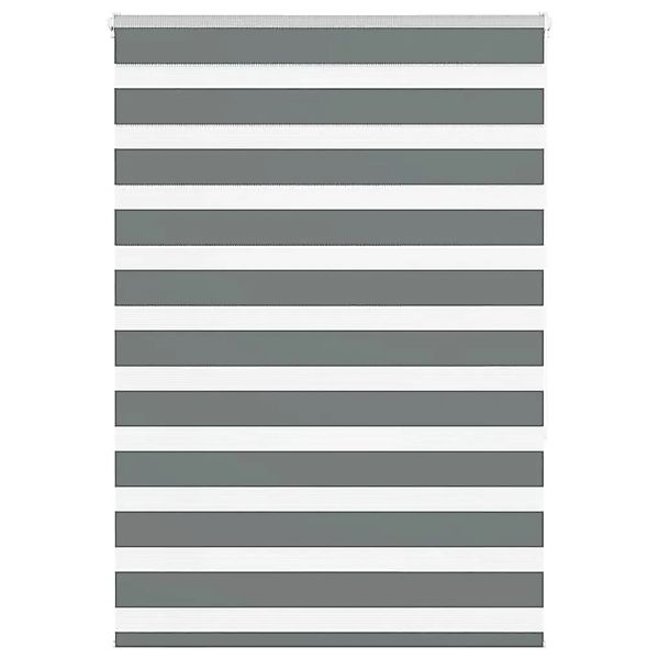 vidaXL Doppelrollo Dunkelgrau 110x150 cm Stoffbreite 105,9 cm Polyester 401 günstig online kaufen