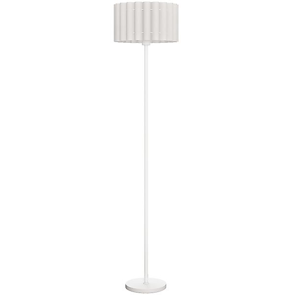 HOMCOM Stehlampe, Stehleuchte mit E27 Fassung, mit Wellenschirm Standlampe günstig online kaufen