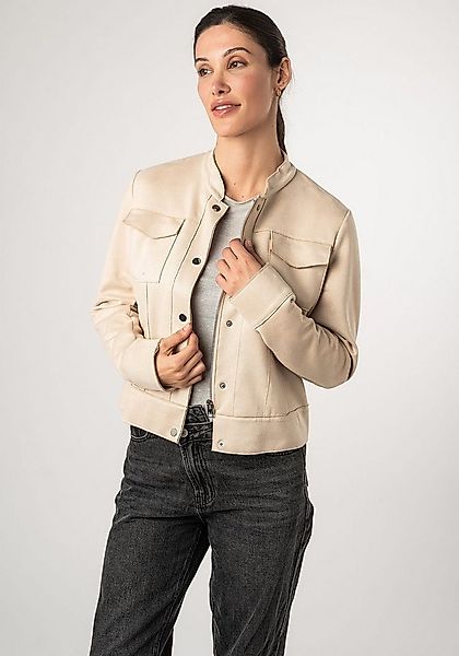 Mauritius Lederimitatjacke 2Wmaryama in Unifarbe günstig online kaufen