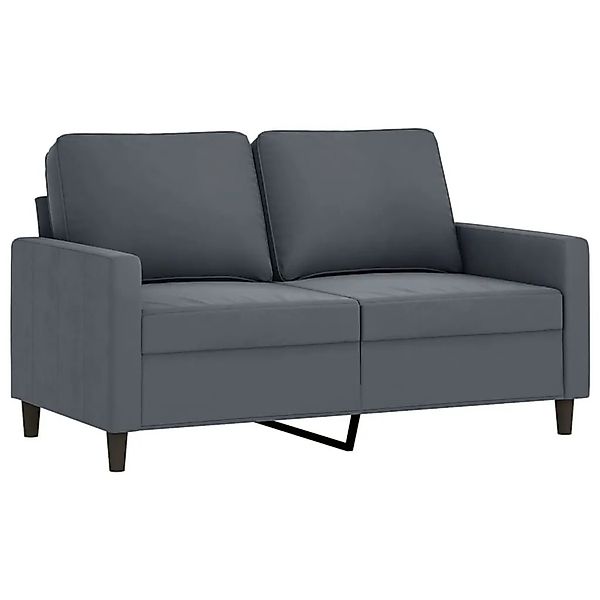 vidaXL 2-Sitzer-Sofa Dunkelgrau 120 cm Samt 359190 günstig online kaufen